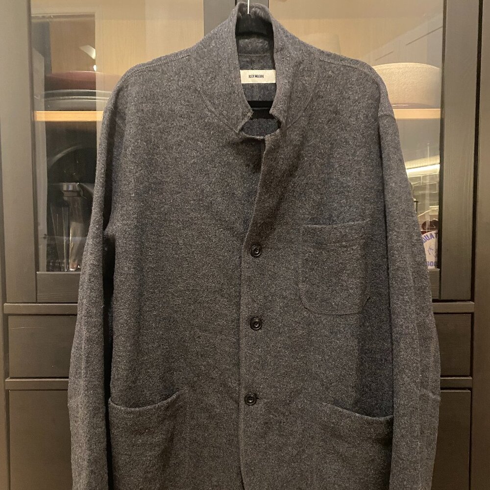 Felted Chore Coat from Buck Mason (MISSING TOP BUTTON)